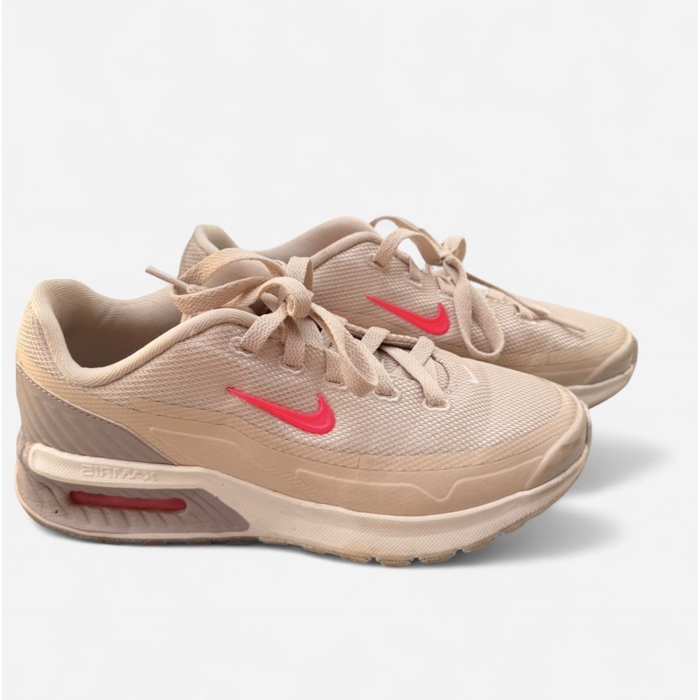 Nike Air Max Womens Athletic Running Sneakers Light Tan Hot Pink US 6.5